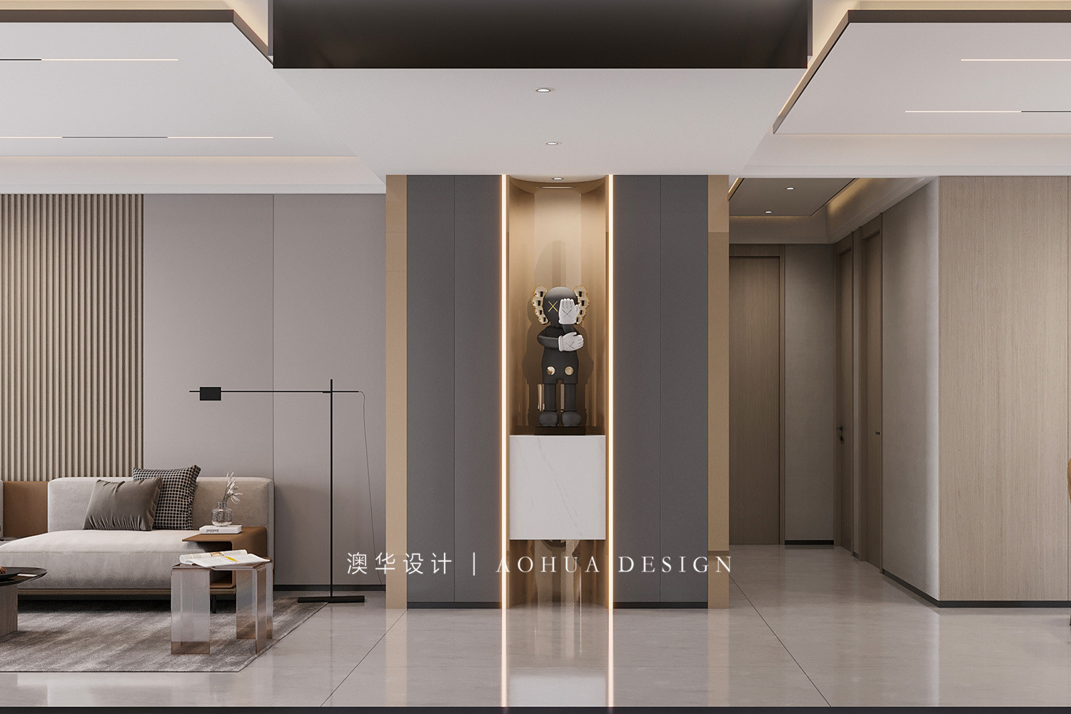 華發(fā)中央公園裝修,現(xiàn)代意式風(fēng)格